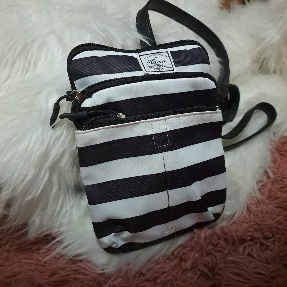 Kamo Striped Phone Bag, Belt Bag, Shoulder Bag. NWOT. Unisex